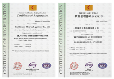 ISO9001 Certificate