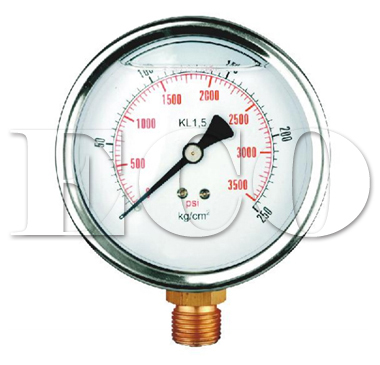 liquid filled water pressure gauge